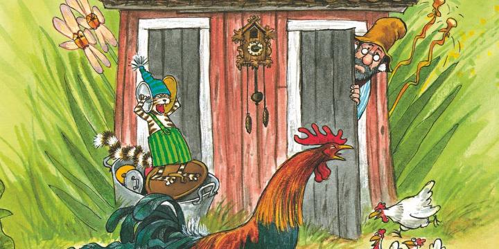 Bilde/illustrasjon for Teaterframsyning: Gubben og katten og hanespetaklet Teaterframsyning: Gubben og katten og hanespetaklet